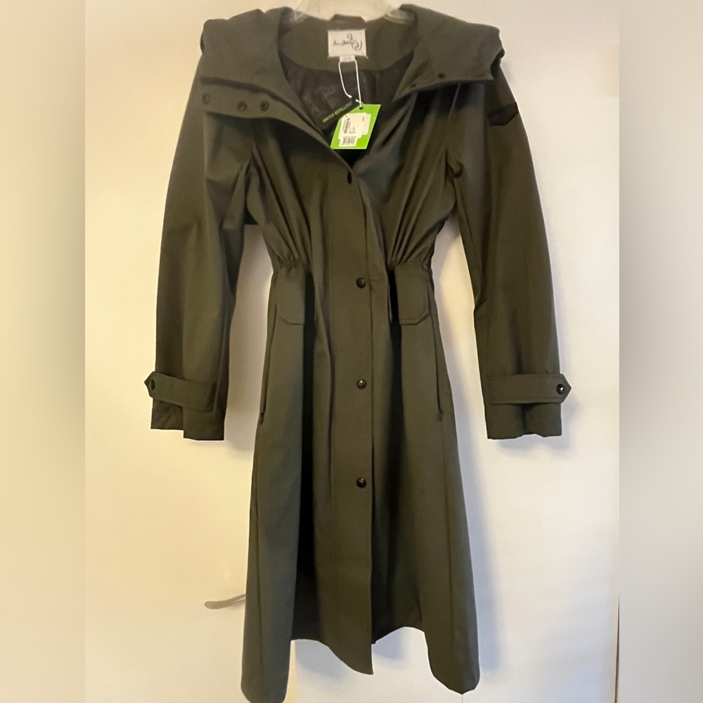 Sam Edelman Women’s Olive Waterproof Trench Coat